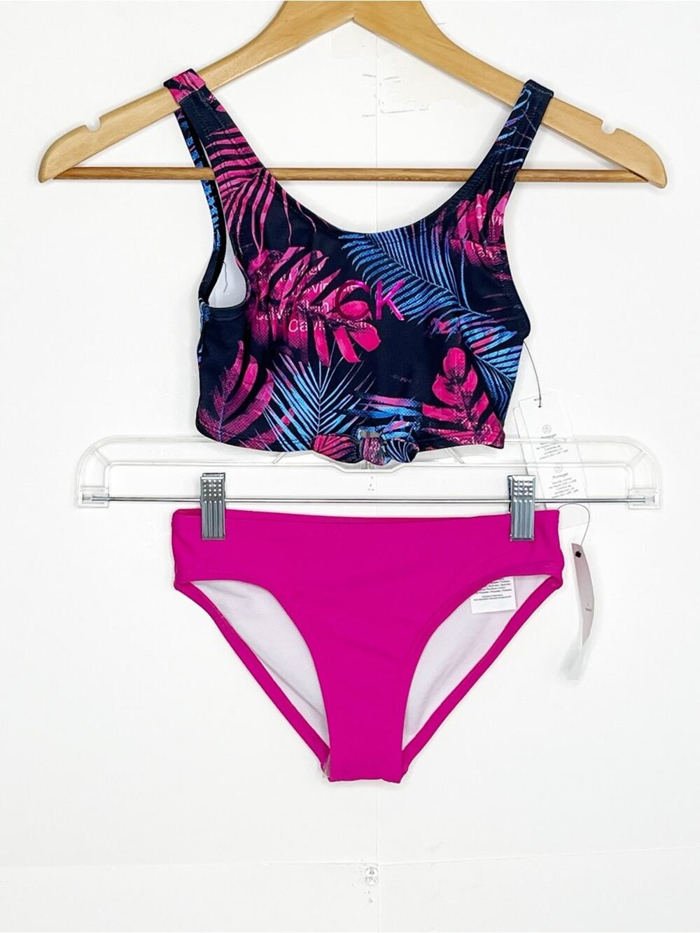 Calvin Klein Girls Bikini Set Size Small (7)